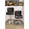 Image 1 : * 2X BID PRICE: Swivel Adjustable Bar Stools