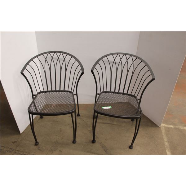 * 2X BID PRICE: Metal Patio Chairs