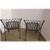 Image 4 : * 2X BID PRICE: Metal Patio Chairs