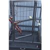 Image 4 : ** Wheeled Bird Cage w/Contents - 24" x 22" x 67" High