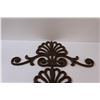 Image 2 : (2) Cast Iron Decor - 20" x 10"