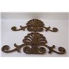 Image 5 : (2) Cast Iron Decor - 20" x 10"