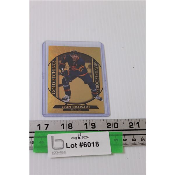 Leon Draisaitl Gold Insert Upper Deck 2020 Hockey Card