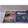 Image 2 : (4) VHS: Aladdin, Finding Nemo, Pocahontas, Fantasia & Steel Magnolias DVD