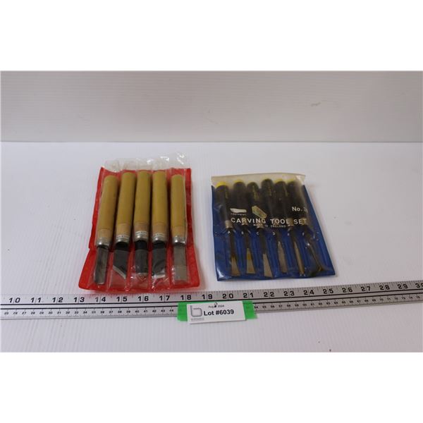 (2) Wood Carving Tool Sets
