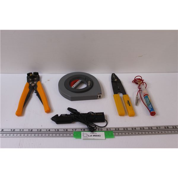 (2) Electric Wire Pilers, Wire Testers, Speed Measuring Tape
