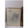Image 2 : (2) Pictures in Frames: Kitten & Butterfly, Feeding Seagull - 21.5" x 17", 16" x 20"