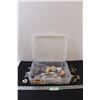 Image 1 : Jewelry in Plastic Storage Container (Assorted)