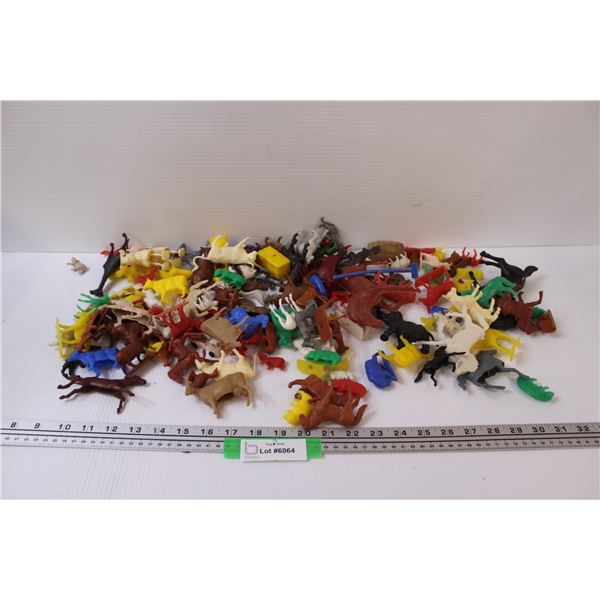Vintage Plastic Animal Toys/Figurines - Assorted