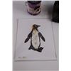 Image 4 : Home Decor, 8"x10" Penguin Picture, Wooden Countdown Blocks, Candle Holders etc.