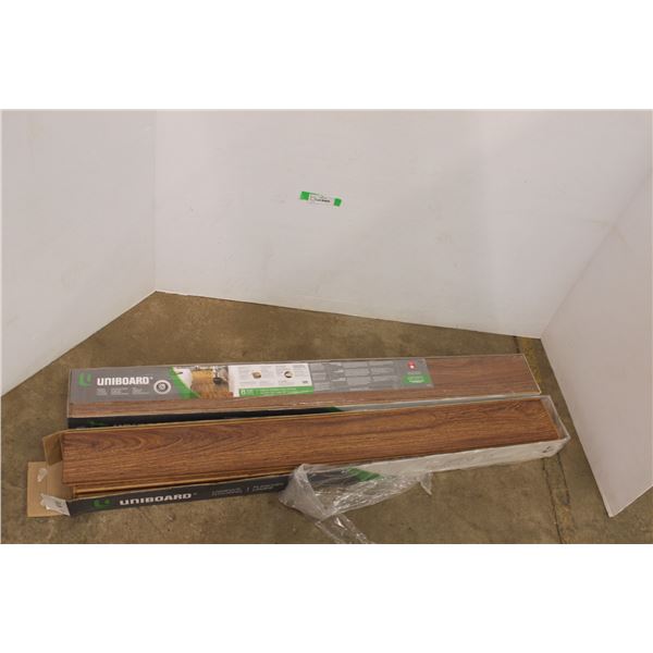*2x Bid Price - Uniboard Premium Laminate Flooring Long Strip w/Underlay - One Opened