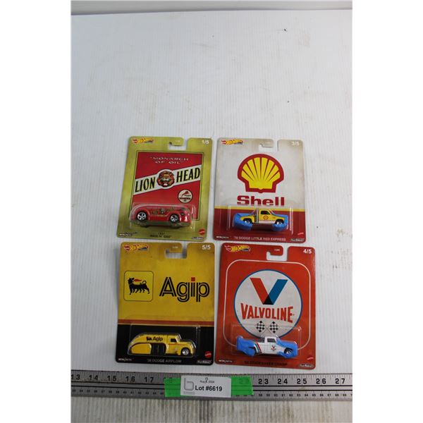 (4) Hot Wheels Car Toys