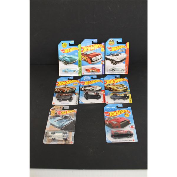 (8) Hot Wheels Car Toys