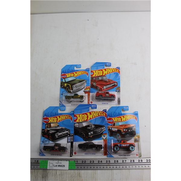 (5) Hot Wheels Car Toys