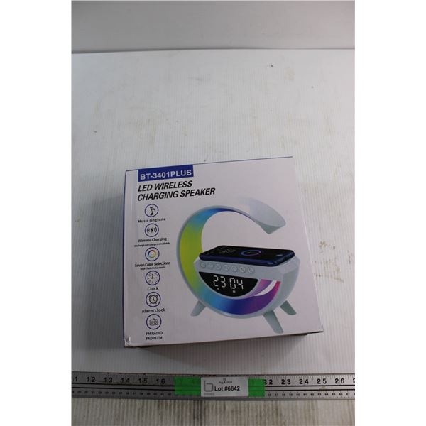 LED Wireless Charging Speaker - Untested