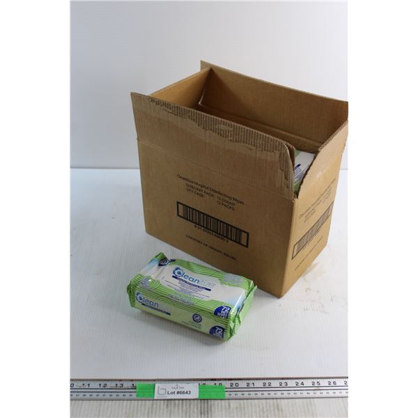 (12) Cleanitize Hospital Disinfecting Wipes - 72 Wipes per Pack
