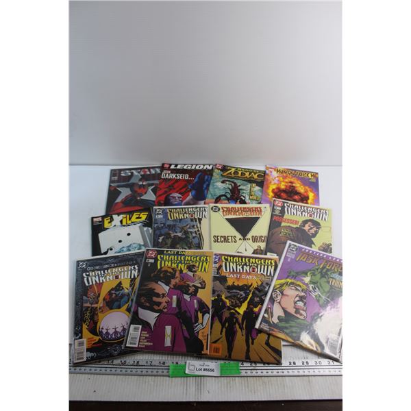 (12) Comics - Challenge of Unknown, Exiles and Human Torch