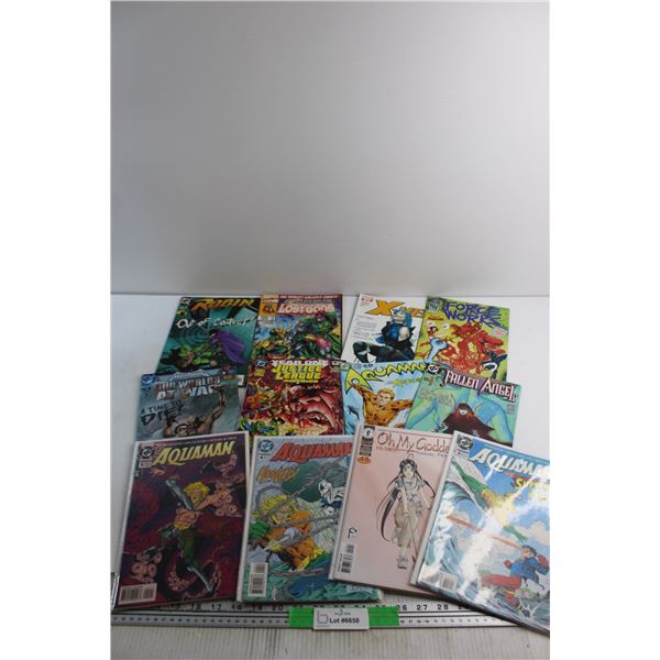 (12) Comics - X - Men, Aquaman and Robin