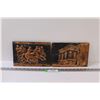 Image 1 : (2) Metal Art of Ancient Greek History - 10" x 7"