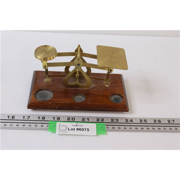 Metal Weight Scale for Desk - 6" Long Scale