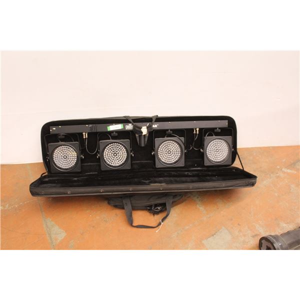*ChauvetDJ 4Bar DJ Light w/Carry Case, Cords & Pedals (43.5" Bar, 7" Lights)