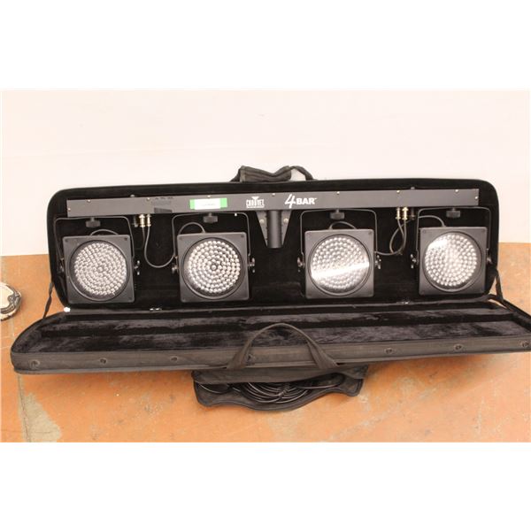 *ChauvetDJ 4Bar DJ Light w/Carry Case, Cords & Pedals (43.5" Bar, 7" Lights)