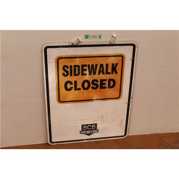 *Sidewalk Closed/Construction Ahead Sign (24"x30")