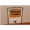 Image 1 : *Sidewalk Closed/Construction Ahead Sign (24"x30")