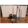 Image 1 : *(2) Vacuums w/Attachments, Metal Curtain Rod (84"-156"), Mop, Expand it Trimmer Head, Mop Handle