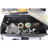 Image 6 : Tool Box w/Dremel Tool, Soldering Gun, Electrical Parts, Wire Stripper etc. Tool Box Has Holes