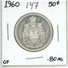 Image 1 : 1960 Canadian silver 50 cent coin