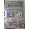 Image 2 : 5 Canadian Bills (5, 10, 20, 50); various years