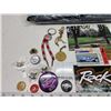 Image 2 : Assorted items - Over the door organizer - sealed, BBQ liners, and knick knacks