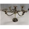 Image 2 : E.P Zinc Candelabra & Brass Cherub Statue