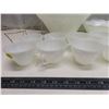Image 2 : Milk Glass Bowl & Cup Set