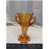 Image 1 : Peach Carnival Glass Vase