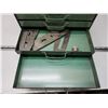 Image 3 : Vintage metal machinist organizer box, w/ assorted contents - 10.5"x14"x8.5"H