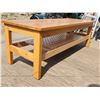 Image 4 : Wooden coffee table - very nice - 4ft W x 18"x16"H