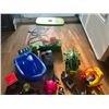 Image 2 : Aquarium & Box of miscellaneous toys & cards