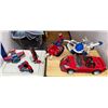 Image 1 : Spiderman car & vehicles - box of toys