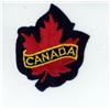 Image 1 : Canada Maple Leaf cloth patch. 2” X 2 1/2”.