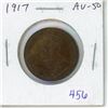 Image 1 : 1917 Canadian Large Cent. World War I issue. AU-50.