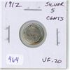 Image 1 : 1912 Canadian Silver 5 Cents. VF-20.
