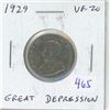 Image 1 : 1929 Canadian Nickel 5 Cents. VF-20. First year of the Great Depression.