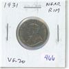 Image 1 : 1931 Canadian Nickel 5 Cents. S Near Rim. VF-20.
