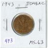 Image 1 : 1943 Tombac 5 Cents. The last Tombac issued. MS-63.