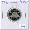 Image 1 : 1991 Nickel 5 Cents. Proof with Ultra Heavy Cameo.