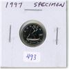 Image 1 : 1997 Canadian 10 Cents. Specimen-66.