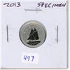 Image 1 : 2013 Canadian 10 Cents. Specimen-66.