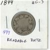 Image 1 : 1899 Canadian Victorian Silver 25 Cents. aG-3 with readable date.